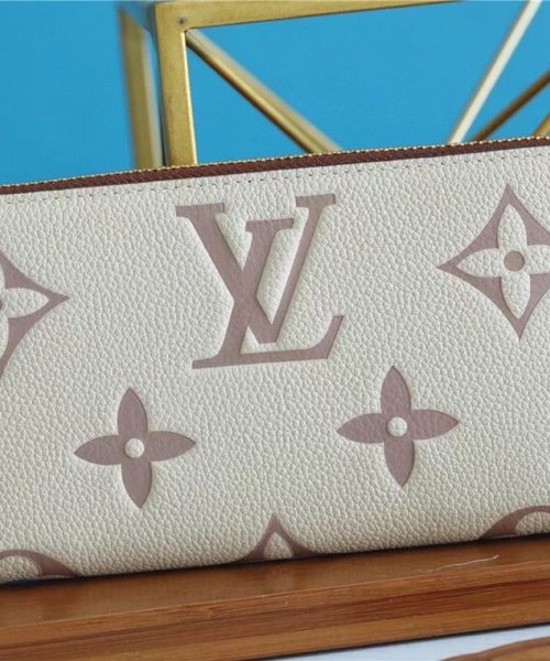 1:1 Replica Louis Vuitton Zippy Wallet Monogram Empreinte By The Pool Grey For Women, Women's Wallets 7.7in/19.5cm LV 