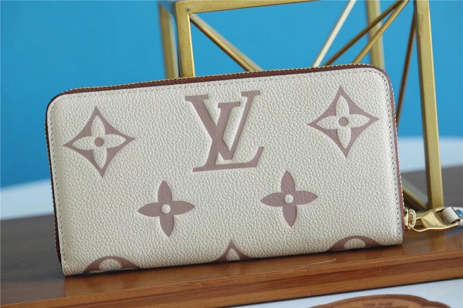 1:1 Replica Louis Vuitton Zippy Wallet Monogram Empreinte By The Pool Grey For Women, Women's Wallets 7.7in/19.5cm LV - Image 4
