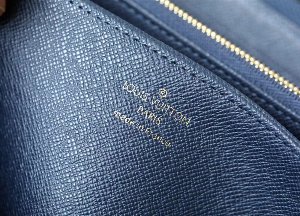 1:1 Replica Louis Vuitton Zippy Wallet Monogram Jacquard Denim Navy Blue For Women, Women's Wallets 7.7in/19.5cm LV 