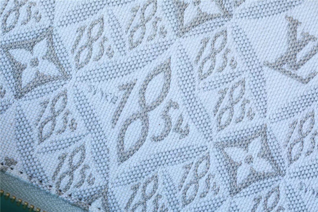 1:1 Replica Louis Vuitton Zippy Wallet Since 1854 Jacquard Canvas Ecru Blue For Women, Women's Wallets 7.7in/19.5cm LV - Image 7