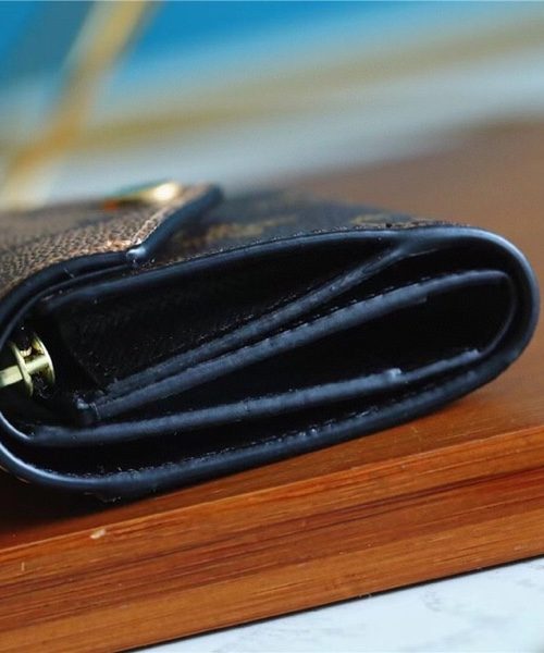 1:1 Replica Louis Vuitton Zoe Wallet Monogram and Monogram Reverse Canvas For Women, Women's Wallets 3.7in/9.5cm LV M80725