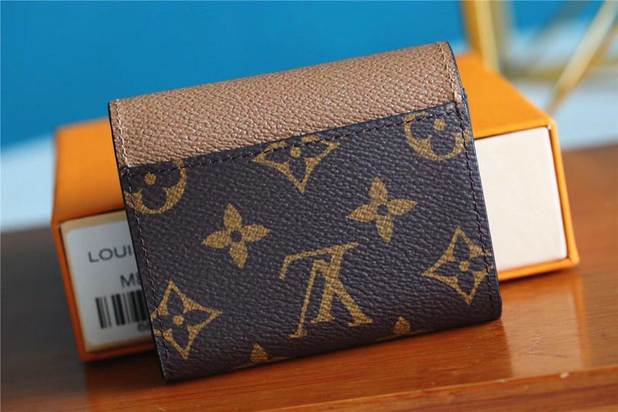 1:1 Replica Louis Vuitton Zoe Wallet Monogram and Monogram Reverse Canvas For Women, Women's Wallets 3.7in/9.5cm LV M80725 - Image 4