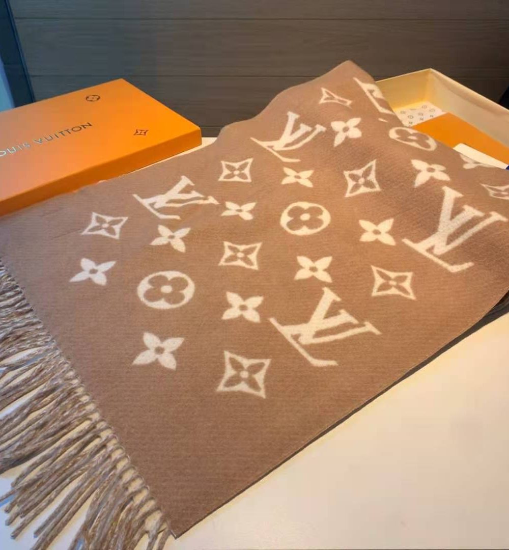 LV Essential Scarf Brown For Women M77728 