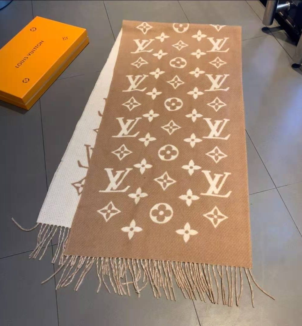 LV Essential Scarf Brown For Women M77728 