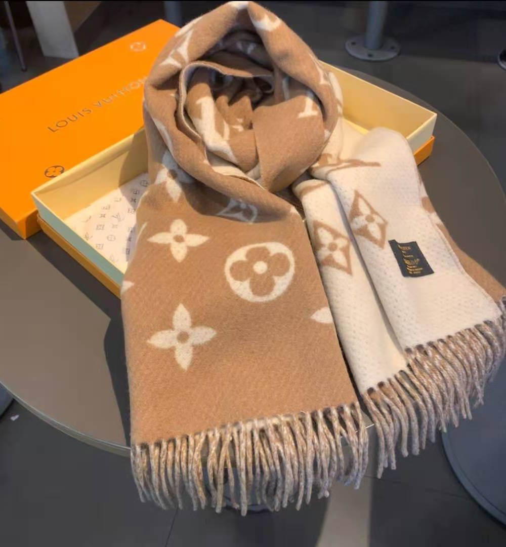 LV Essential Scarf Brown For Women M77728 