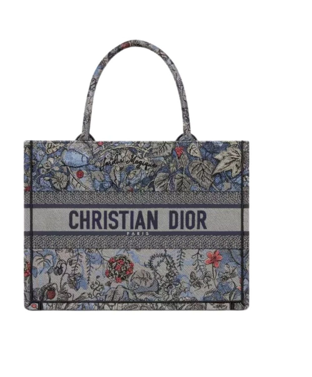 1:1 Replica Medium Dior Book Tote Denim Multicolor For Women 14in/36 cm M1296ZRZI_M49E