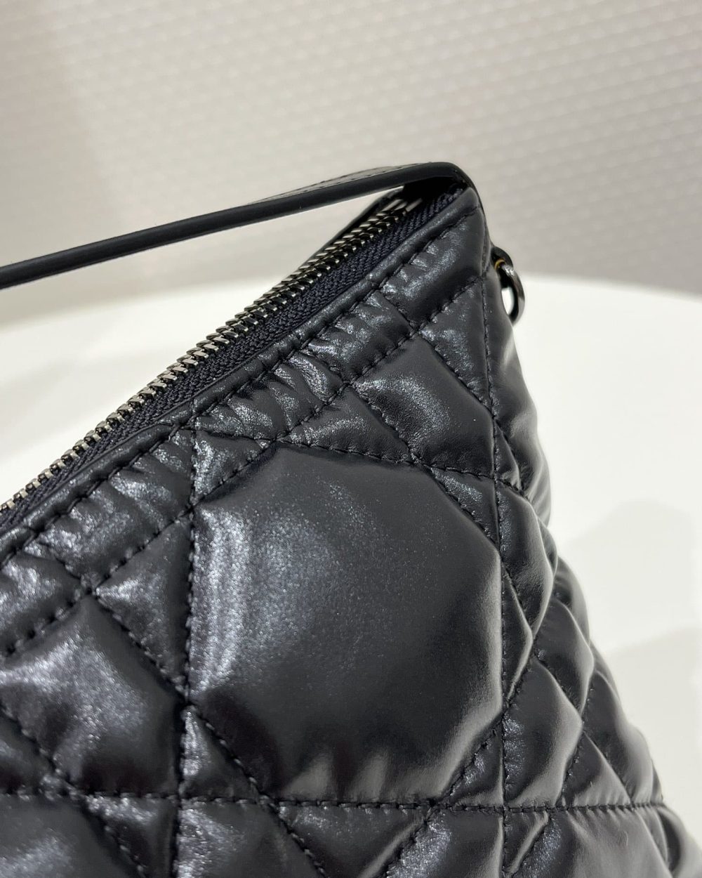 1:1 Replica Medium Diortravel Nomad Pouch Black/White For Women 8.5in/ 22cm S5554BMIG_M900