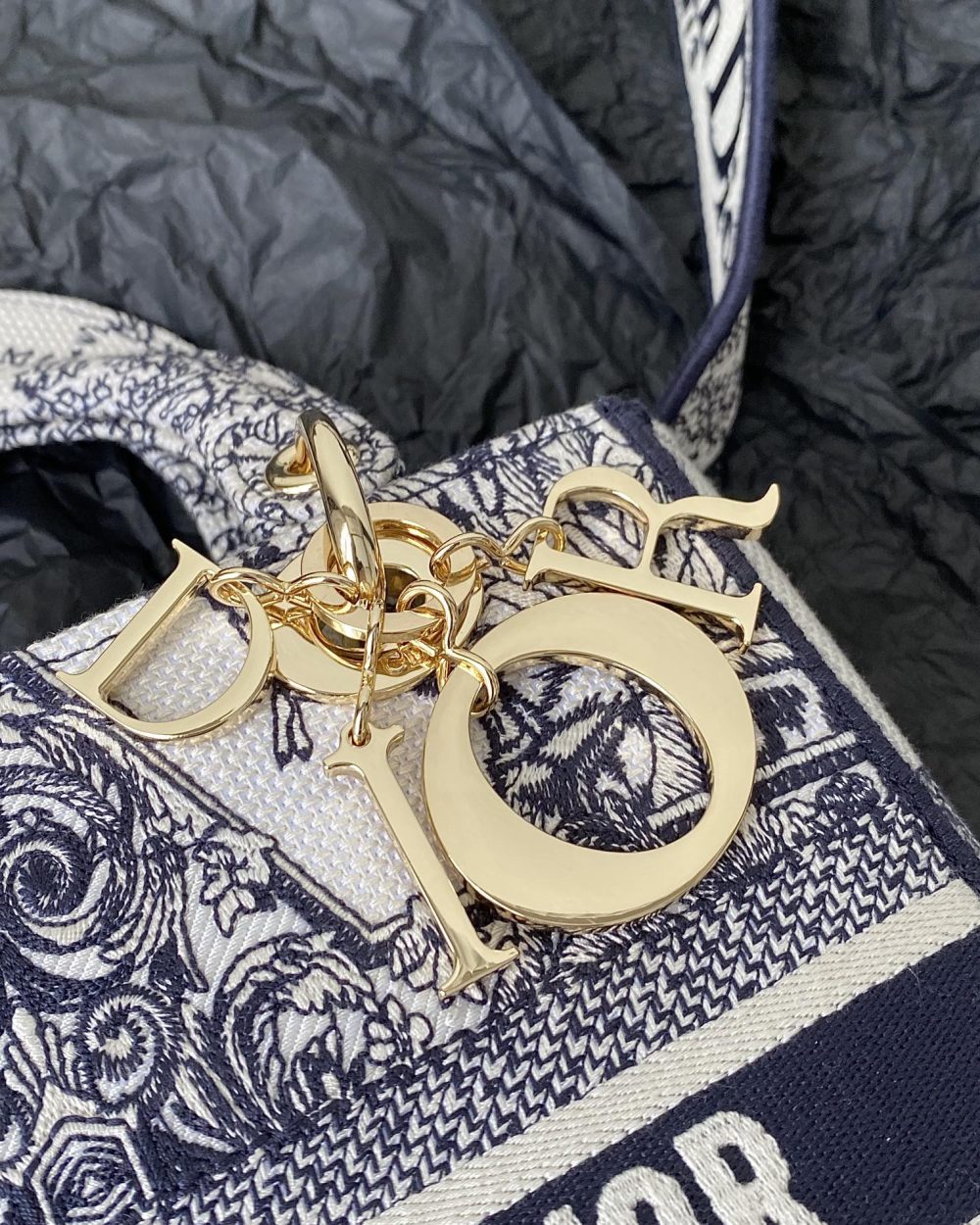 1:1 Replica Medium Lady D-Lite Bag White For Women 9.5in/ 24cm