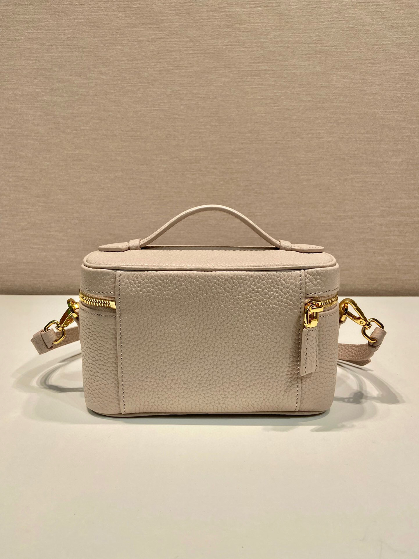 Mini Bag In Beige For Women 7.1in/ 18cm 1BH202_2DKV_F0GCN_V_OOM - Image 4