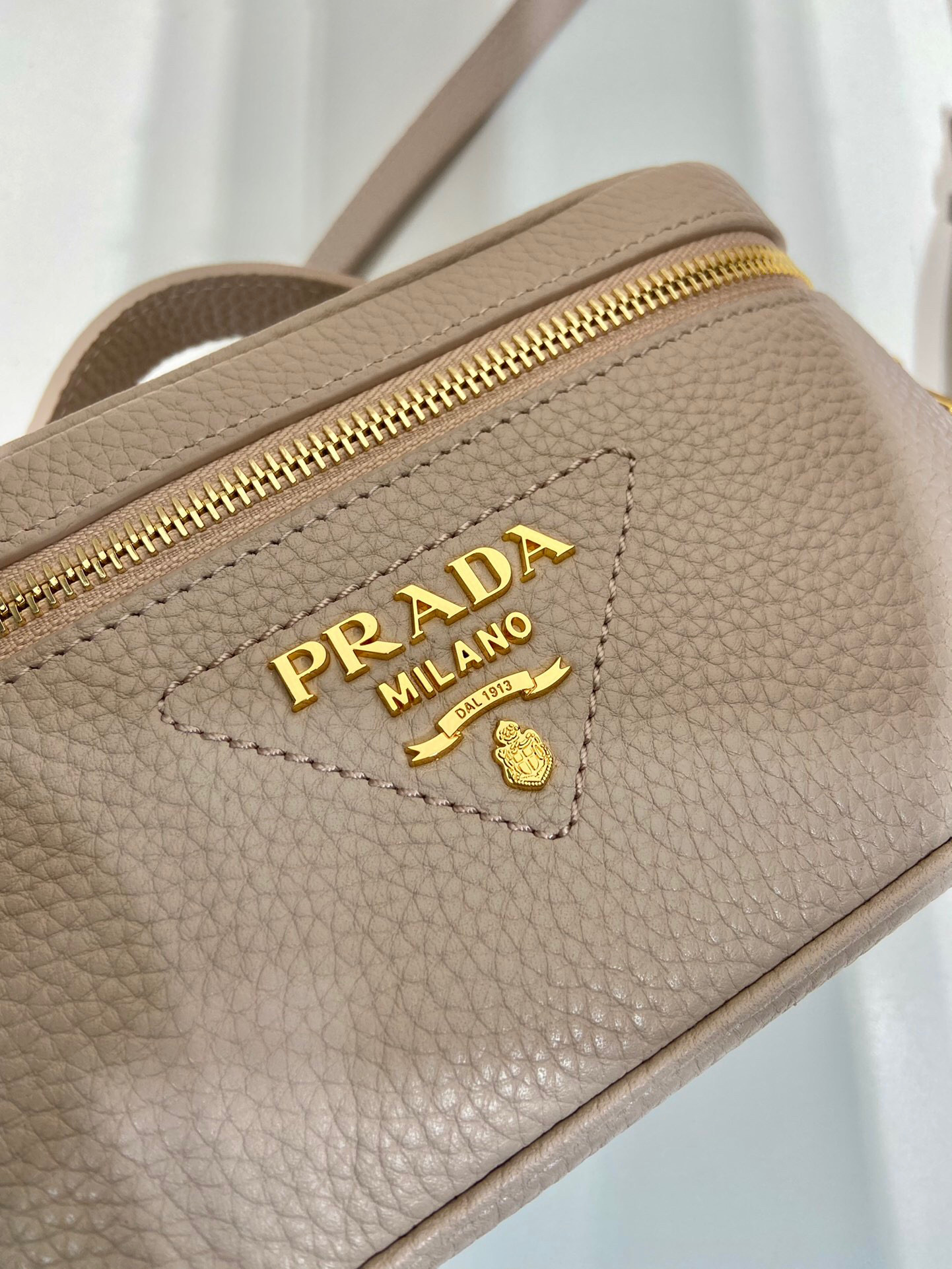 Mini Bag In Beige For Women 7.1in/ 18cm 1BH202_2DKV_F0GCN_V_OOM - Image 7