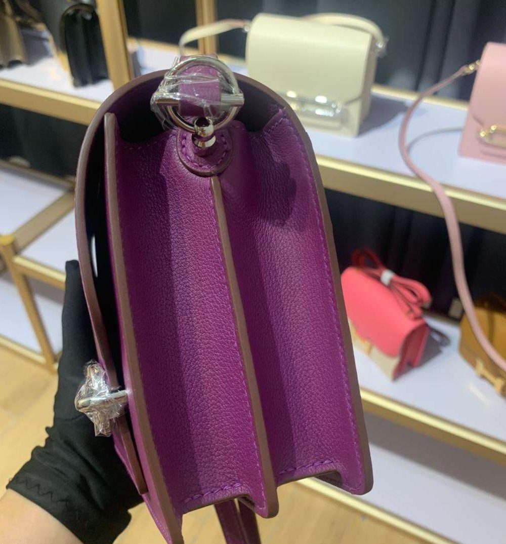 1:1 Replica Mini Evercolor Sac Roulis 19 Black/Green/Purple/Light Pink For Women 19cm / 7.4in