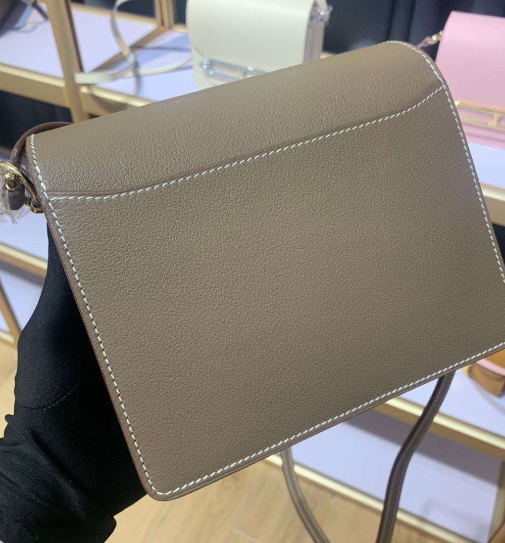 1:1 Replica Mini Evercolor Sac Roulis 19 Green Khaki/Orange/Pink/Grey For Women 19cm / 7.4in