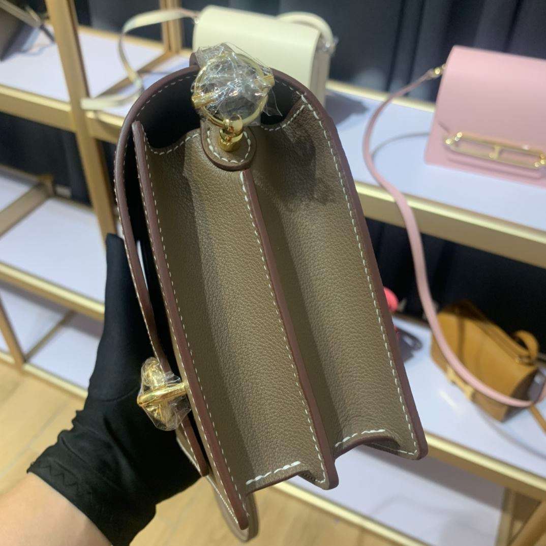 1:1 Replica Mini Evercolor Sac Roulis 19 Green Khaki/Orange/Pink/Grey For Women 19cm / 7.4in - Image 24