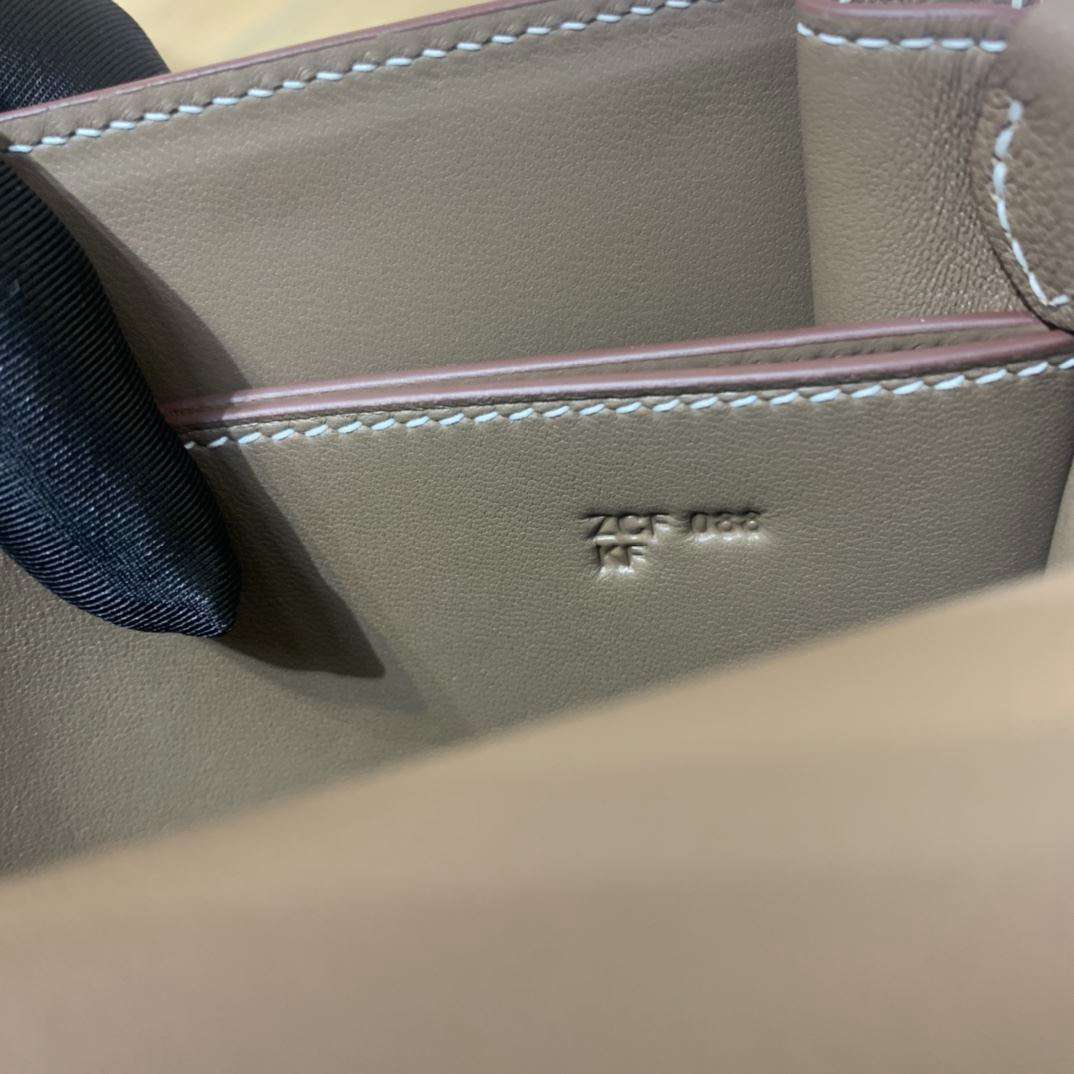 1:1 Replica Mini Evercolor Sac Roulis 19 Green Khaki/Orange/Pink/Grey For Women 19cm / 7.4in - Image 9