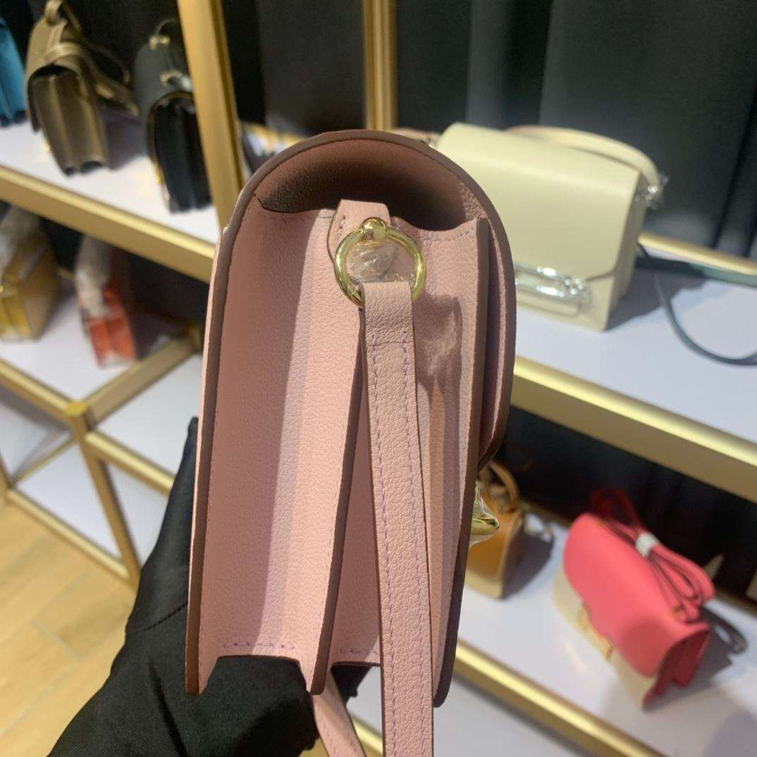 1:1 Replica Mini Evercolor Sac Roulis 19 Green Khaki/Orange/Pink/Grey For Women 19cm / 7.4in - Image 3