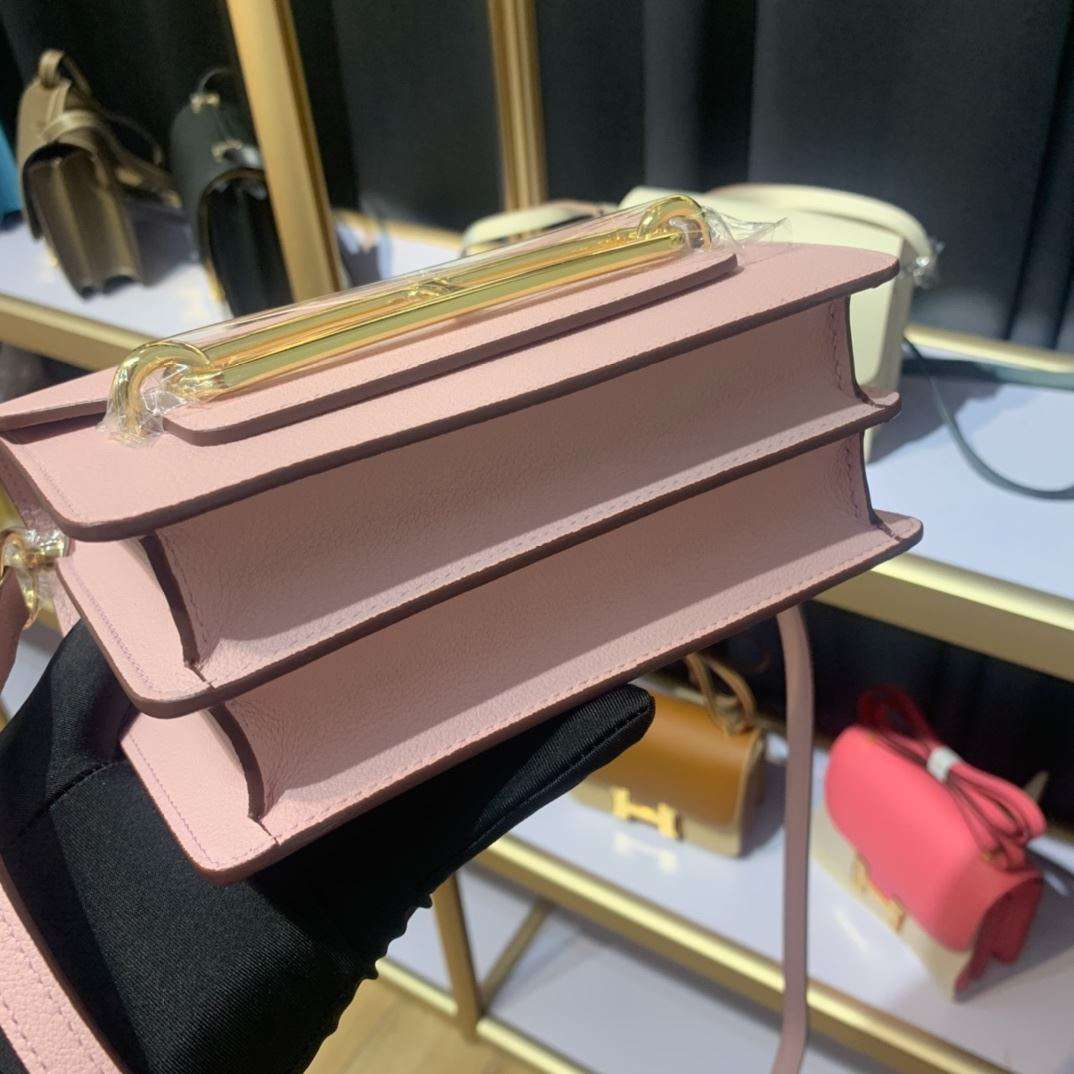 1:1 Replica Mini Evercolor Sac Roulis 19 Green Khaki/Orange/Pink/Grey For Women 19cm / 7.4in - Image 7