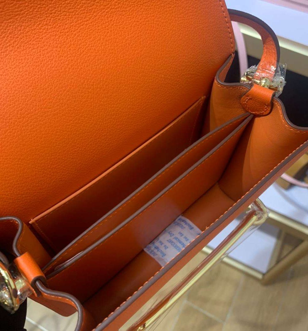 1:1 Replica Mini Evercolor Sac Roulis 19 Green Khaki/Orange/Pink/Grey For Women 19cm / 7.4in