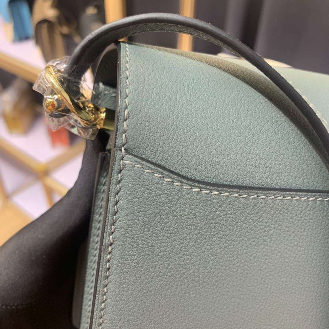 1:1 Replica Mini Evercolor Sac Roulis 19 Green Khaki/Orange/Pink/Grey For Women 19cm / 7.4in - Image 32