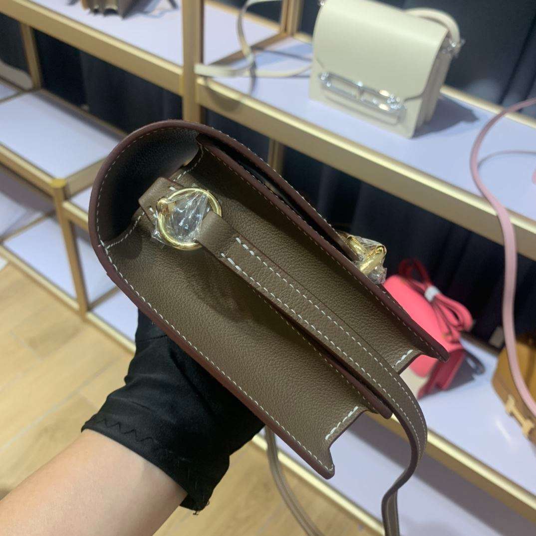 1:1 Replica Mini Evercolor Sac Roulis 19 Green Khaki/Orange/Pink/Grey For Women 19cm / 7.4in - Image 19