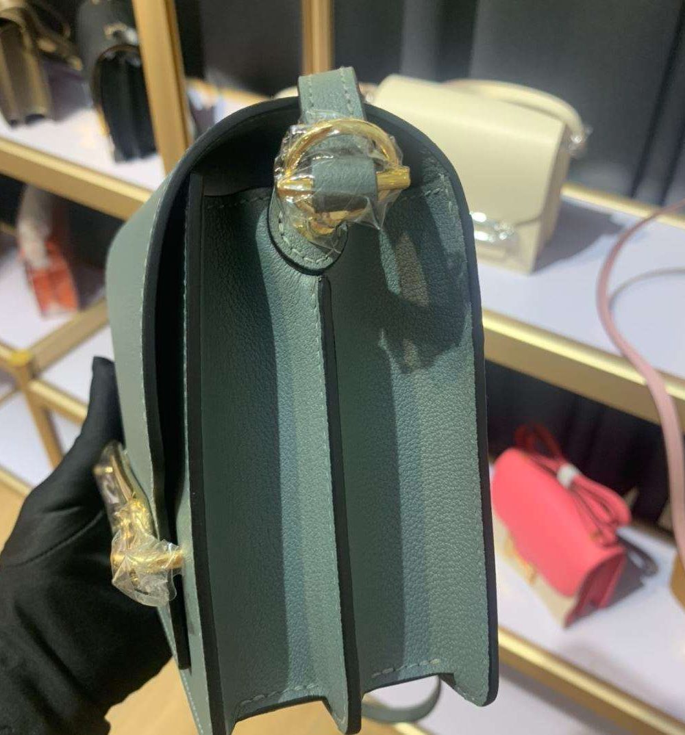 1:1 Replica Mini Evercolor Sac Roulis 19 Green Khaki/Orange/Pink/Grey For Women 19cm / 7.4in