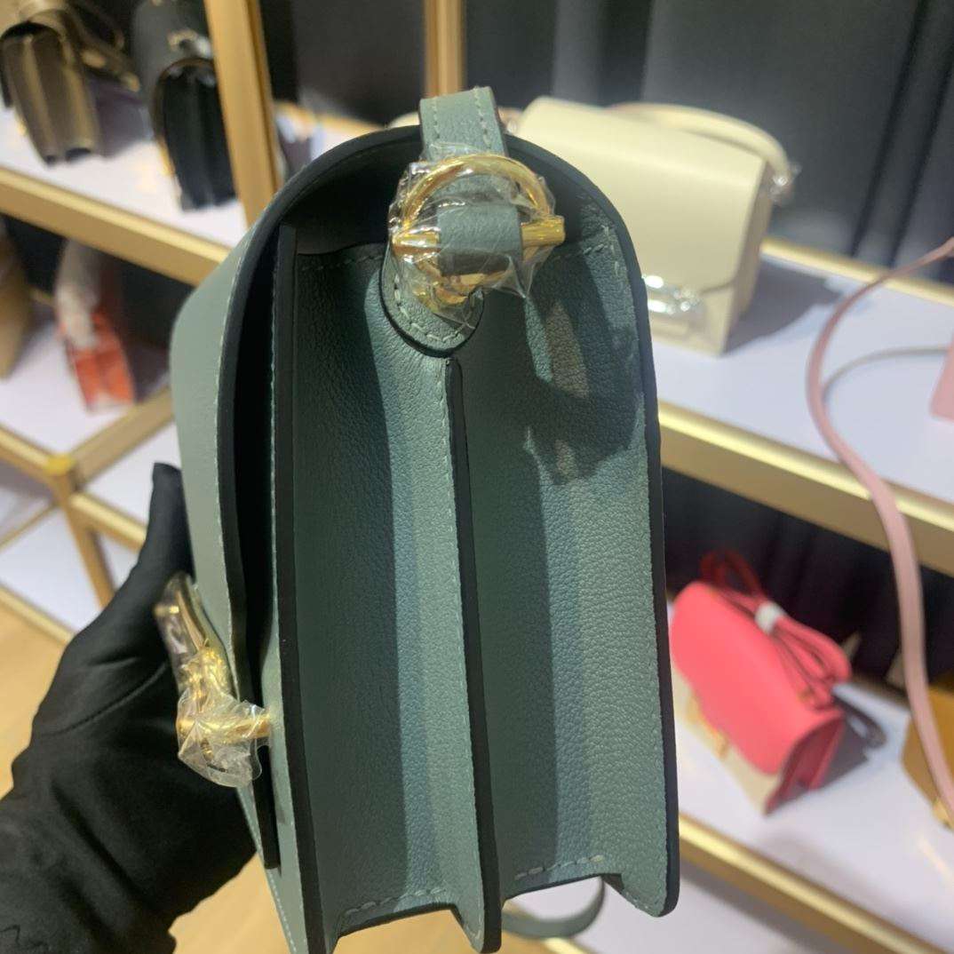 1:1 Replica Mini Evercolor Sac Roulis 19 Green Khaki/Orange/Pink/Grey For Women 19cm / 7.4in - Image 36