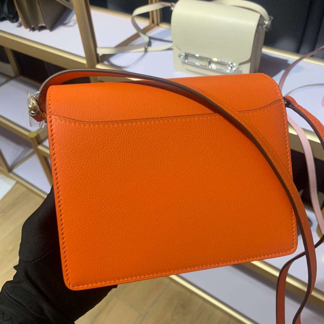 1:1 Replica Mini Evercolor Sac Roulis 19 Green Khaki/Orange/Pink/Grey For Women 19cm / 7.4in - Image 13