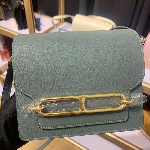 1:1 Replica Mini Evercolor Sac Roulis 19 Green Khaki/Orange/Pink/Grey For Women 19cm / 7.4in - Image 33