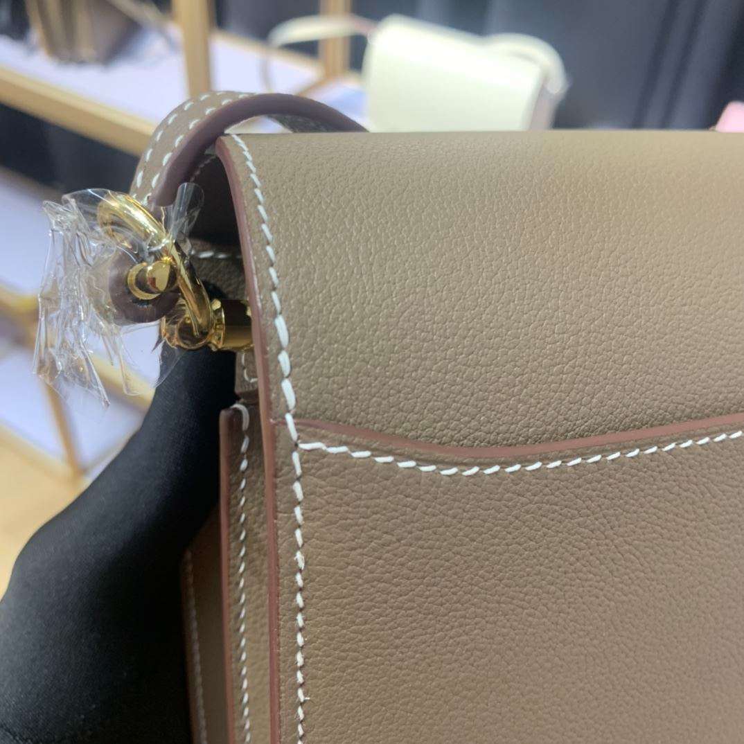 1:1 Replica Mini Evercolor Sac Roulis 19 Green Khaki/Orange/Pink/Grey For Women 19cm / 7.4in - Image 2