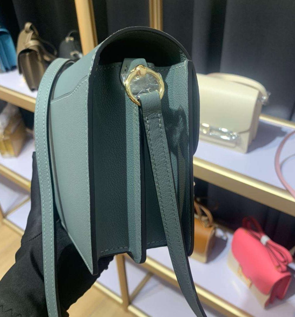 1:1 Replica Mini Evercolor Sac Roulis 19 Green Khaki/Orange/Pink/Grey For Women 19cm / 7.4in