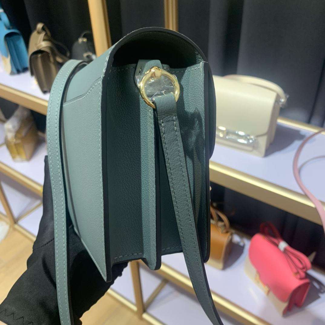 1:1 Replica Mini Evercolor Sac Roulis 19 Green Khaki/Orange/Pink/Grey For Women 19cm / 7.4in - Image 37