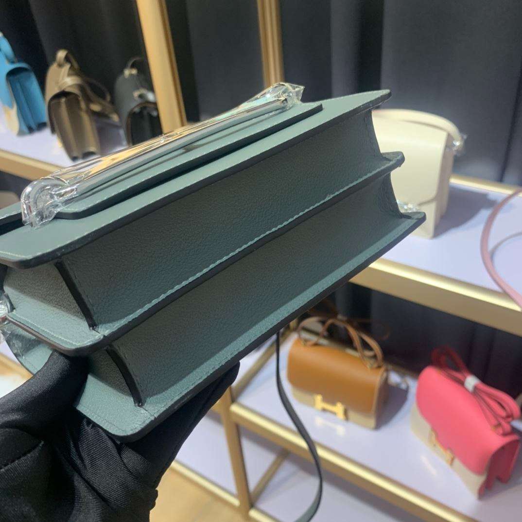 1:1 Replica Mini Evercolor Sac Roulis 19 Green Khaki/Red/Grey/White For Women 19cm / 7.4in - Image 9