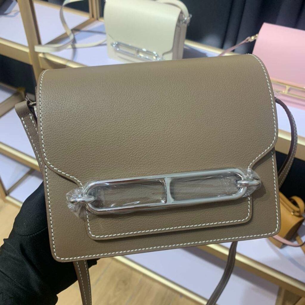 1:1 Replica Mini Evercolor Sac Roulis 19 Green Khaki/Red/Grey/White For Women 19cm / 7.4in - Image 38