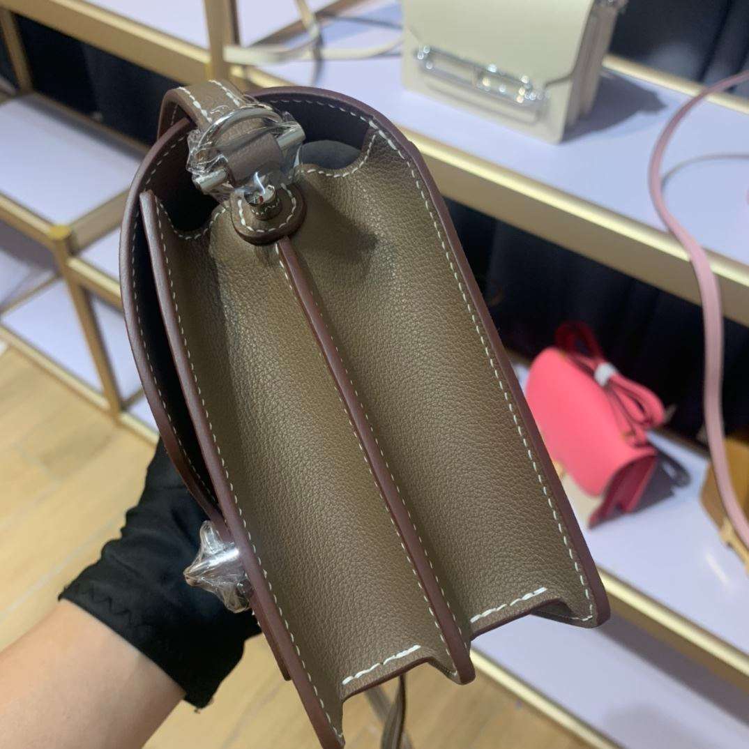 1:1 Replica Mini Evercolor Sac Roulis 19 Green Khaki/Red/Grey/White For Women 19cm / 7.4in - Image 20