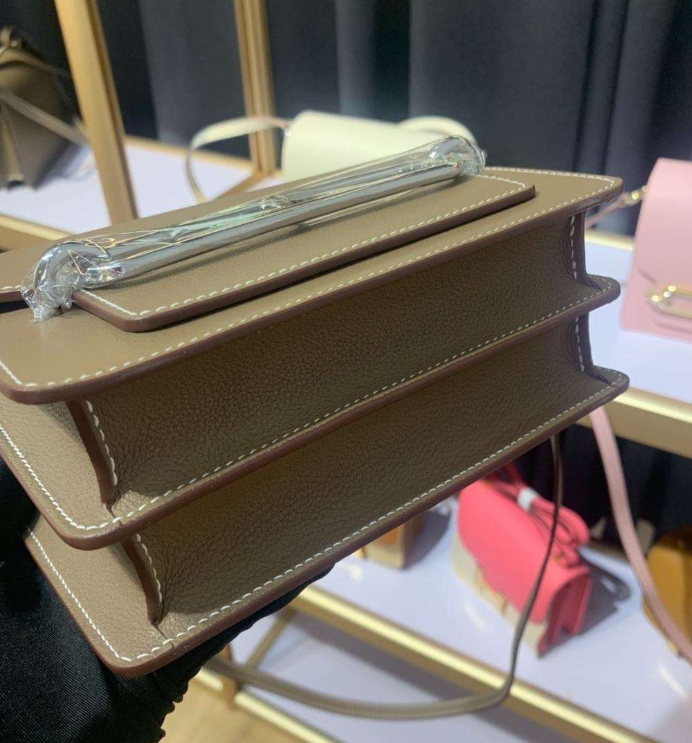 1:1 Replica Mini Evercolor Sac Roulis 19 Green Khaki/Red/Grey/White For Women 19cm / 7.4in