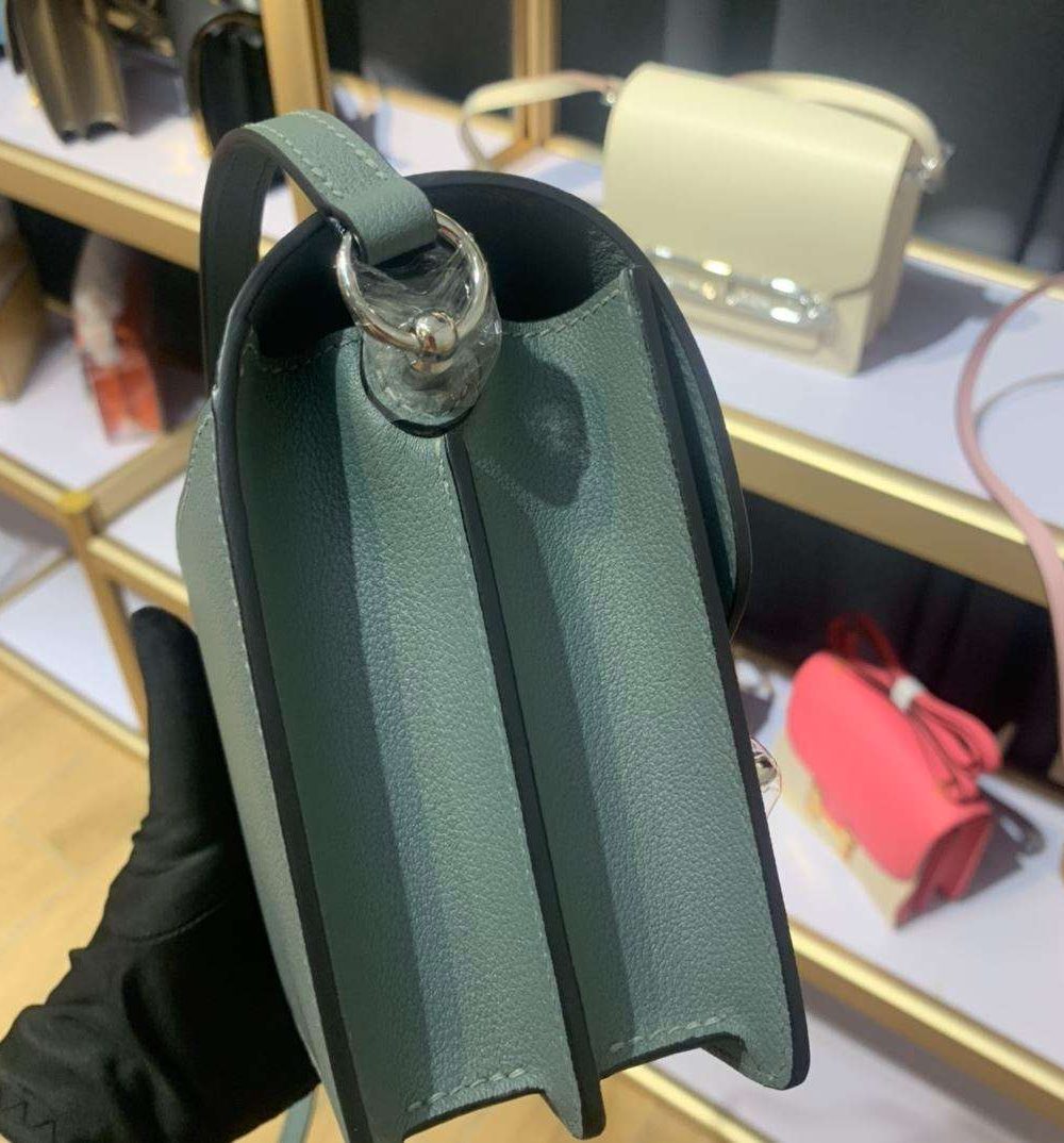 1:1 Replica Mini Evercolor Sac Roulis 19 Green Khaki/Red/Grey/White For Women 19cm / 7.4in