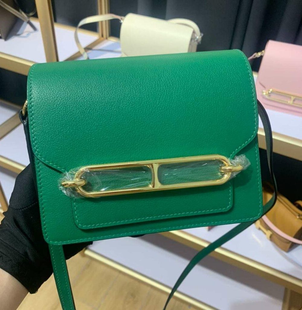 1:1 Replica Mini Evercolor Sac Roulis 19 Green/Red/Purple For Women 19cm / 7.4in