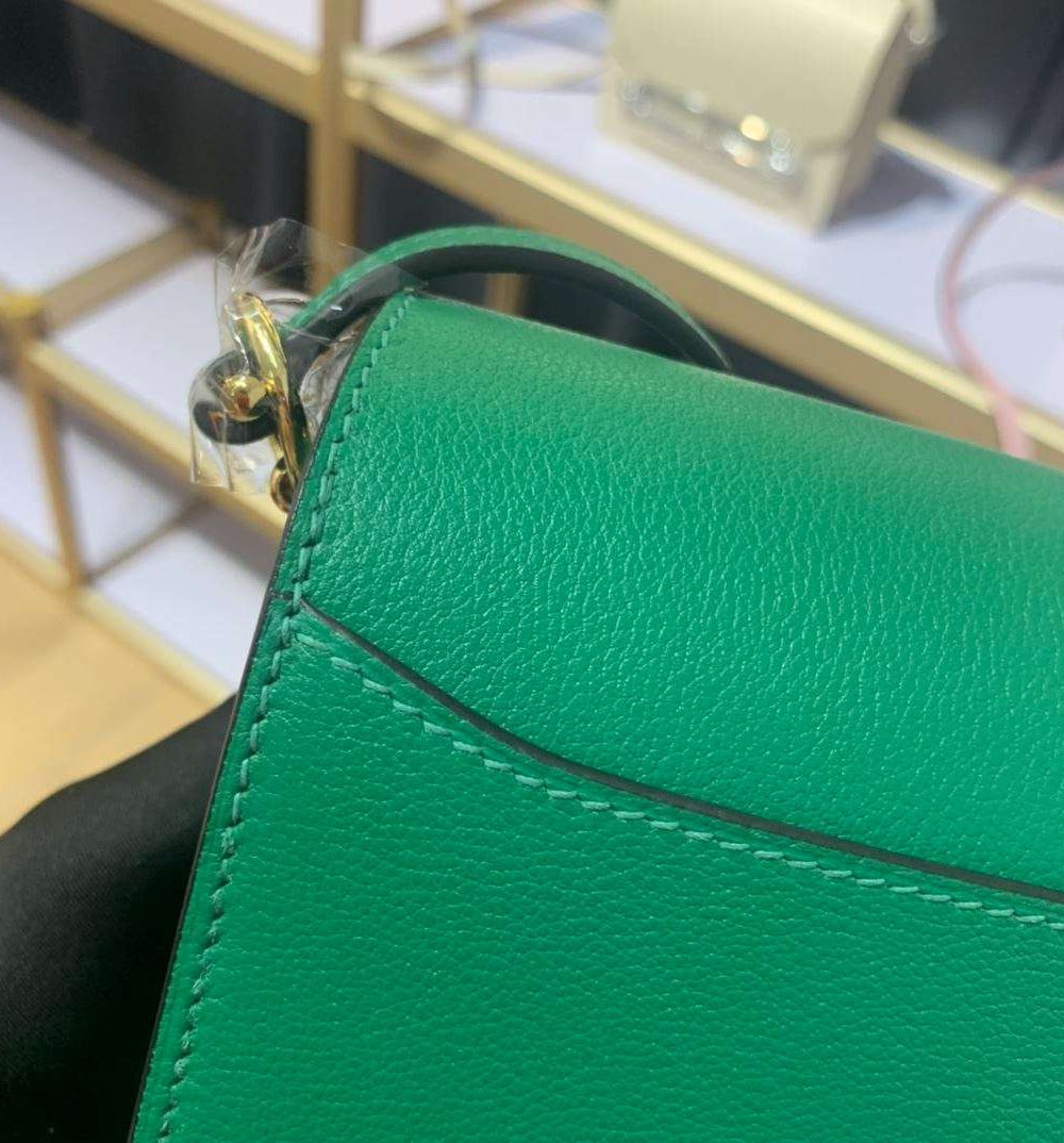 1:1 Replica Mini Evercolor Sac Roulis 19 Green/Red/Purple For Women 19cm / 7.4in