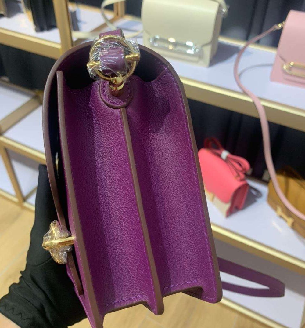 1:1 Replica Mini Evercolor Sac Roulis 19 Green/Red/Purple For Women 19cm / 7.4in