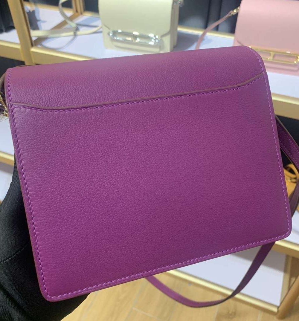 1:1 Replica Mini Evercolor Sac Roulis 19 Green/Red/Purple For Women 19cm / 7.4in