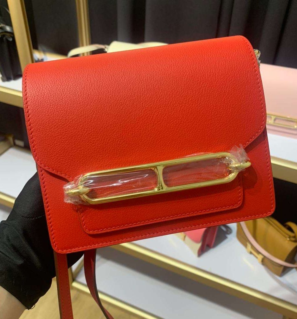 1:1 Replica Mini Evercolor Sac Roulis 19 Green/Red/Purple For Women 19cm / 7.4in