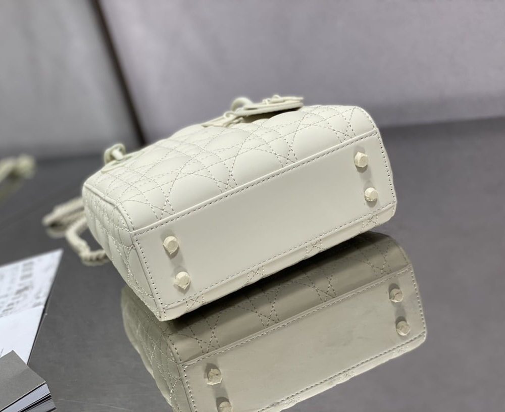 1:1 Replica Mini Lady Dior Bag Black/Jade Green/White/Beige For Women 6.5in/17cm