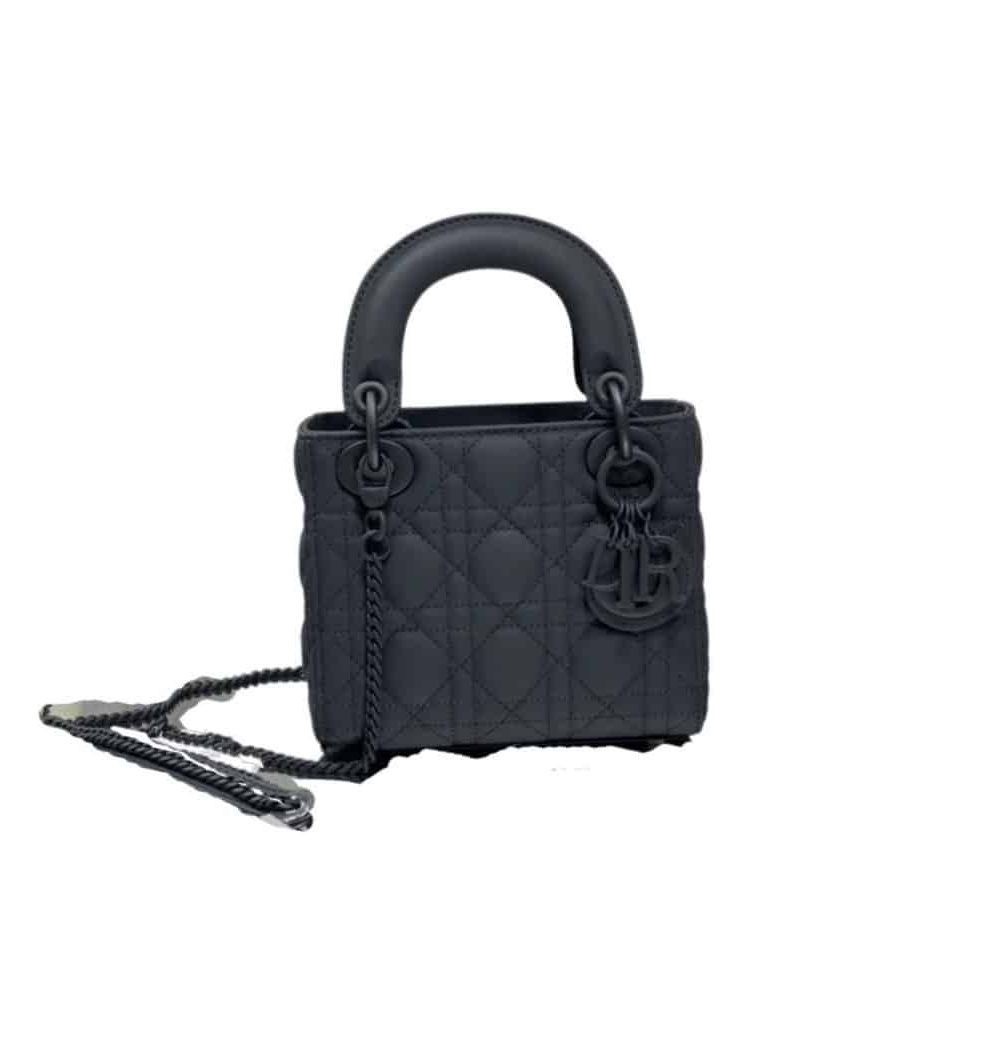 1:1 Replica Mini Lady Dior Bag Black/Jade Green/White/Beige For Women 6.5in/17cm