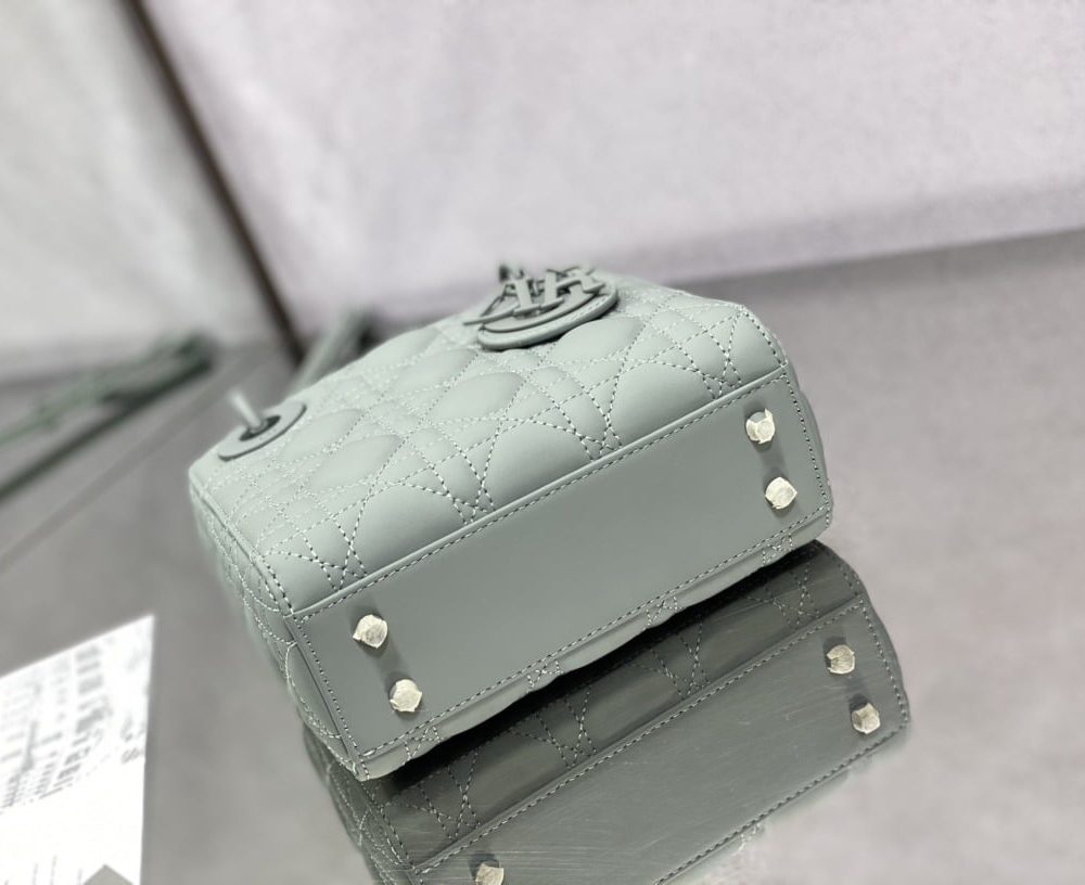 1:1 Replica Mini Lady Dior Bag Black/Jade Green/White/Beige For Women 6.5in/17cm