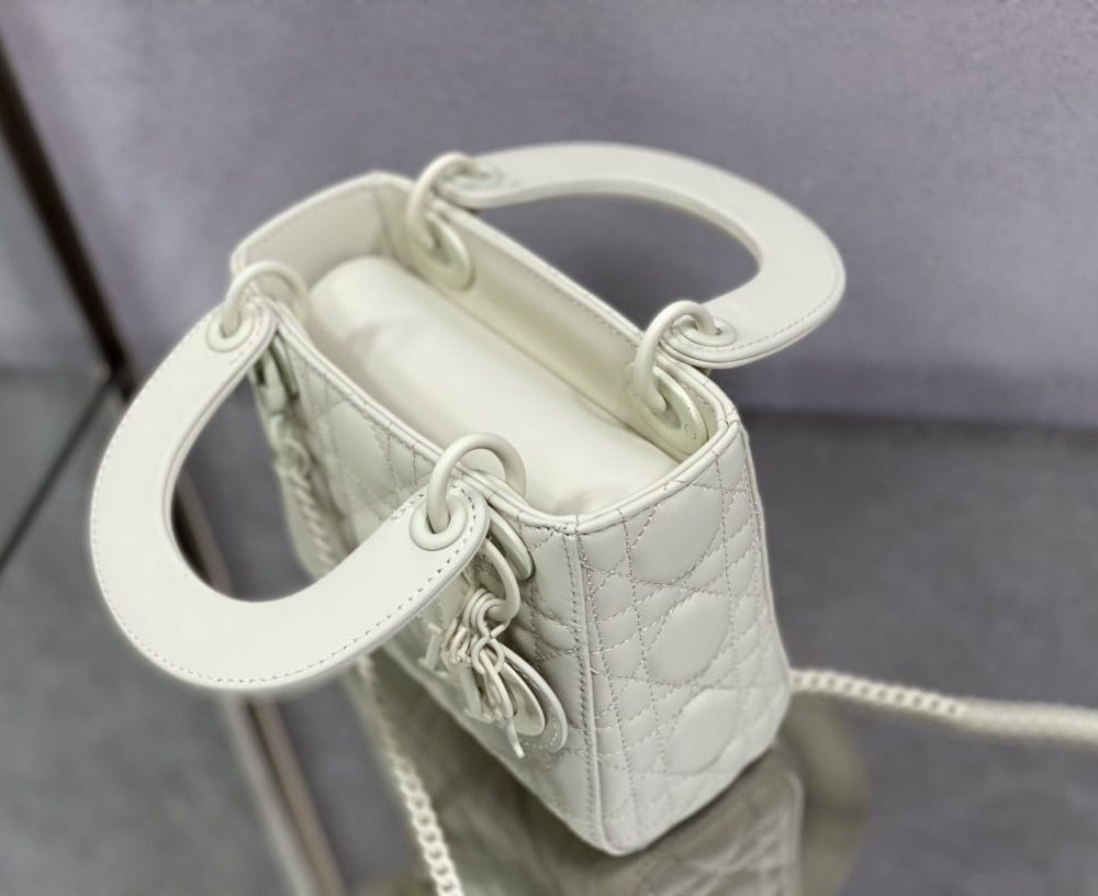 1:1 Replica Mini Lady Dior Bag Black/Jade Green/White/Beige For Women 6.5in/17cm