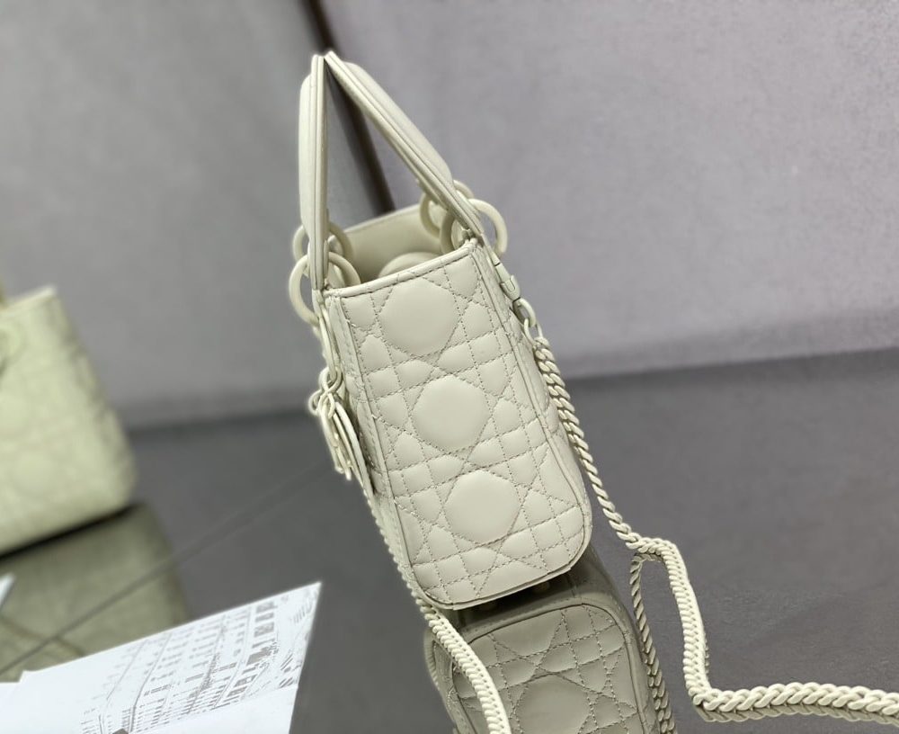 1:1 Replica Mini Lady Dior Bag Black/Jade Green/White/Beige For Women 6.5in/17cm