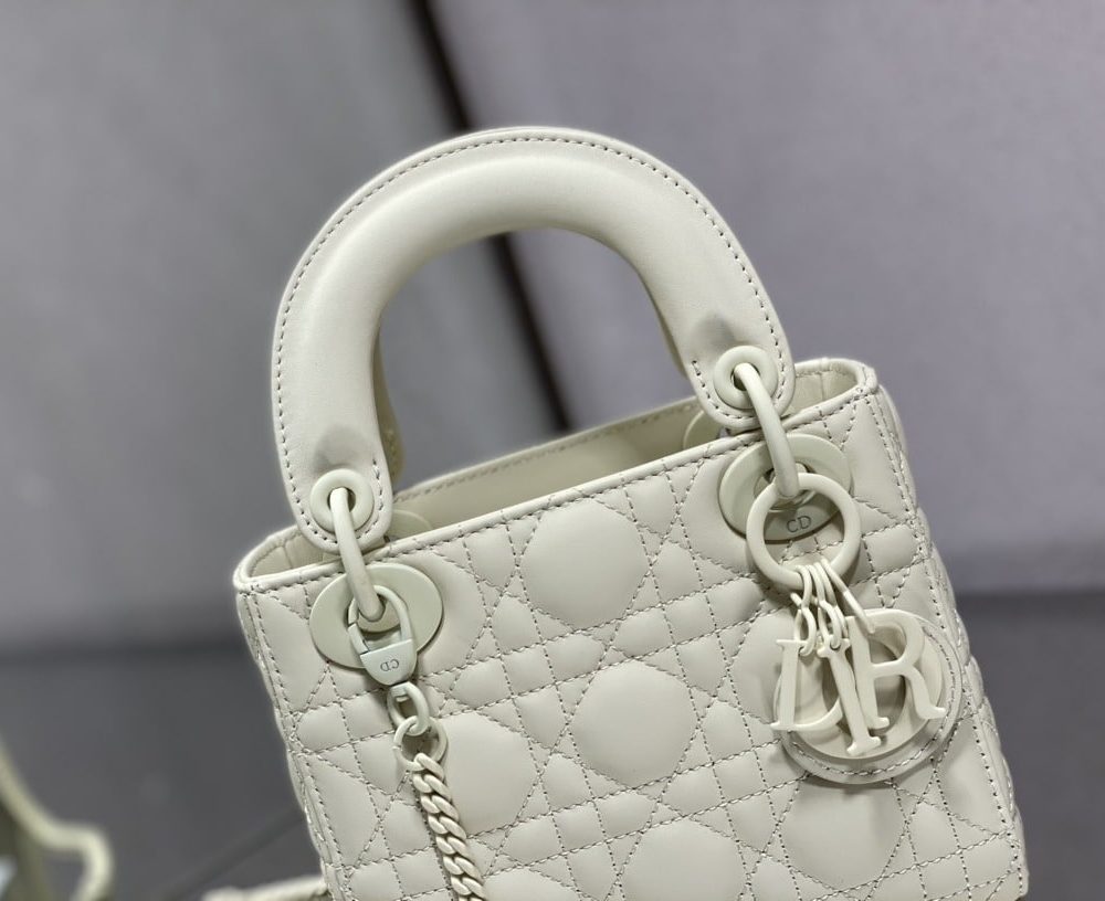 1:1 Replica Mini Lady Dior Bag Black/Jade Green/White/Beige For Women 6.5in/17cm