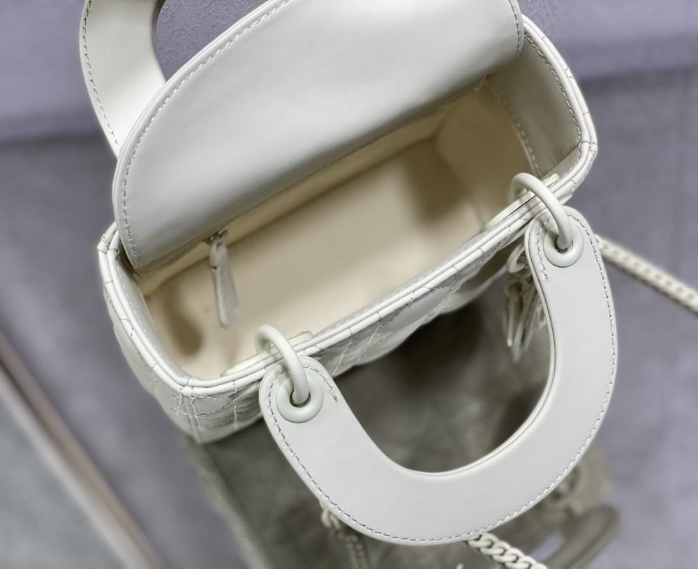 1:1 Replica Mini Lady Dior Bag Black/Jade Green/White/Beige For Women 6.5in/17cm