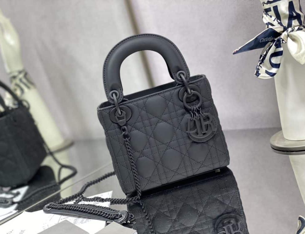 1:1 Replica Mini Lady Dior Bag Black/Jade Green/White/Beige For Women 6.5in/17cm