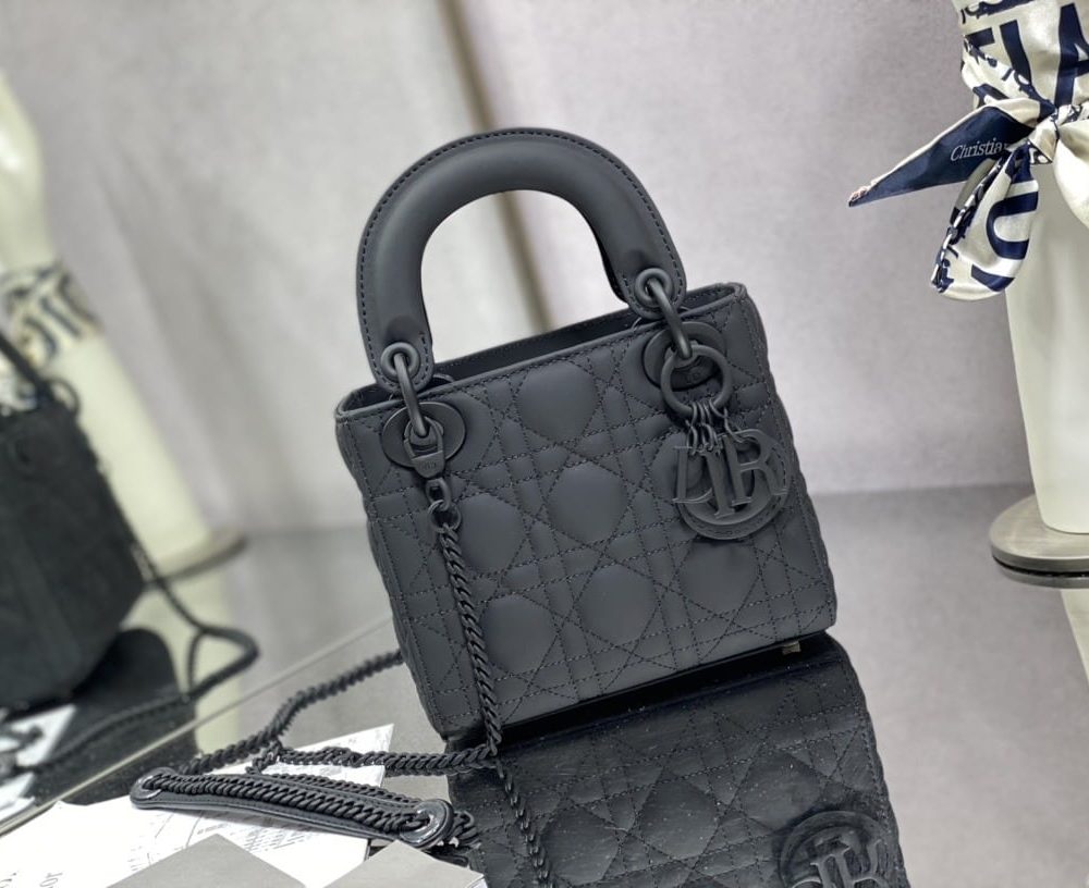 1:1 Replica Mini Lady Dior Bag Black/Jade Green/White/Beige For Women 6.5in/17cm