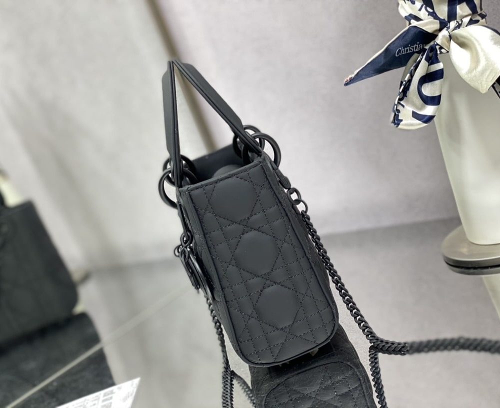 1:1 Replica Mini Lady Dior Bag Black/Jade Green/White/Beige For Women 6.5in/17cm